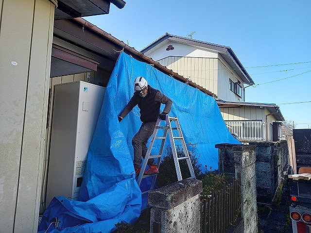 行方市葺き替え工事1